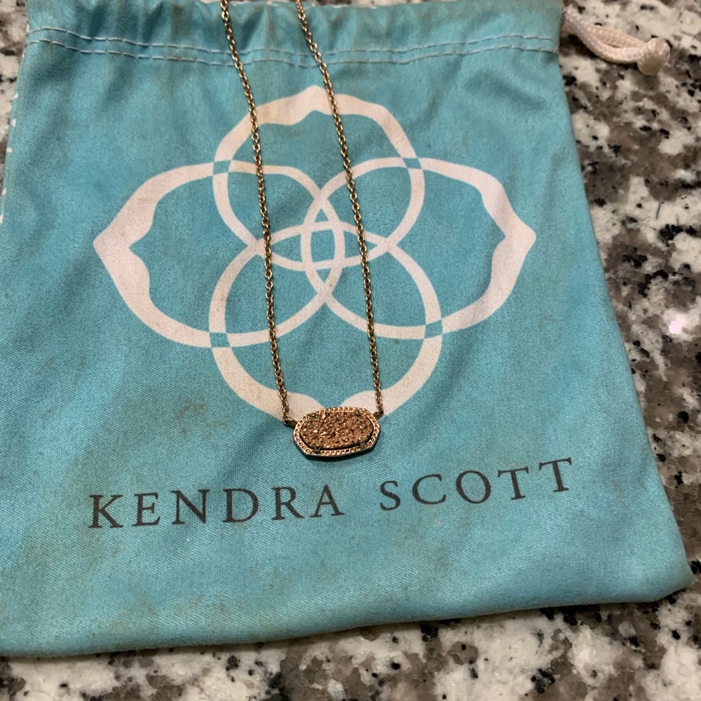 Kendra Scott Elisa Rose Gold Pendant
